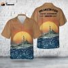 Royal Navy HMS Amazon (F169) Hawaiian Shirt Gift for Dad Father Days