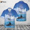 Royal Navy HMS Astute (S119) Hawaiian Shirt Gift for Dad Father Days