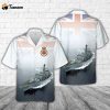 Royal Navy HMS Daring D32 Type 45 destroyer Hawaiian Shirt Gift for Dad Father Days