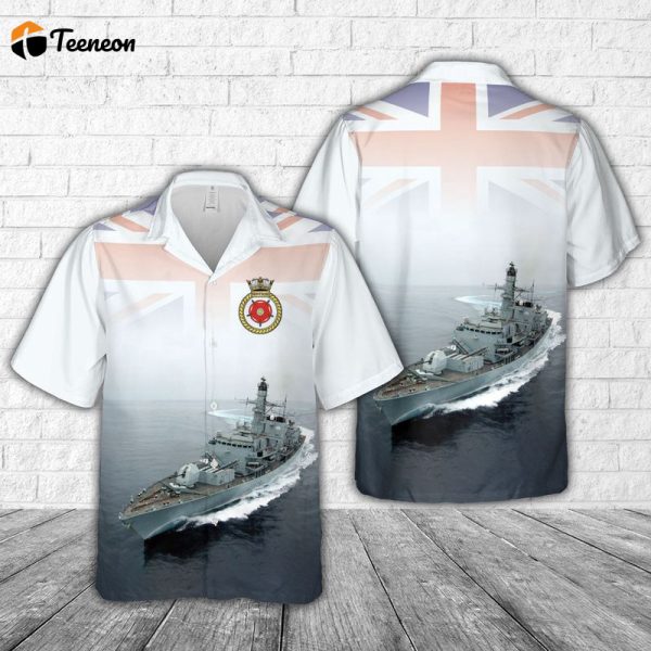 Royal Navy HMS Daring D32 Type 45 destroyer Hawaiian Shirt Gift for Dad Father Days