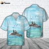 Royal Navy HMS Liverpool (D92) Hawaiian Shirt Gift for Dad Father Days