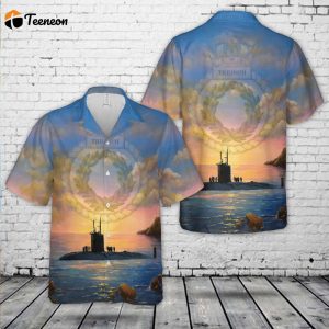 Royal Navy HMS Triumph (S93) Hawaiian Shirt Gift for Dad Father Days