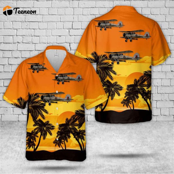 Royal Navy Swordfish LS 326 Hawaiian Shirt Gift for Dad Father Days