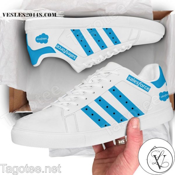 Salesforce Logo Print Stan Smith Shoes