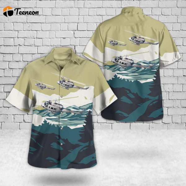 Spanish Navy Agusta Bell 212 Hawaiian Shirt Gift for Dad Father Days