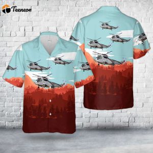 Spanish Navy Armada Espanola Sikorsky SH-3D Sea King (S-61B) Hawaiian Shirt Gift for Dad Father Days