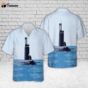 Spanish Navy Armada Espanola Submarine Tramontana (S-74) Hawaiian Shirt Gift for Dad Father Days