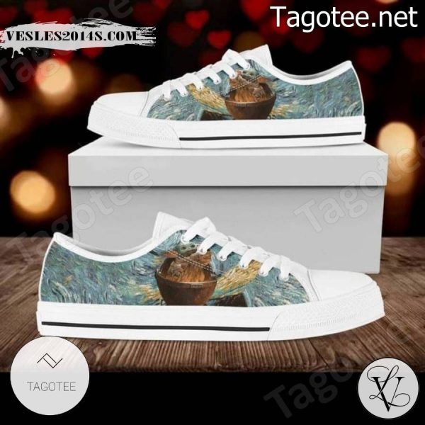 Star War Yoda Starry Night Low Top Shoes