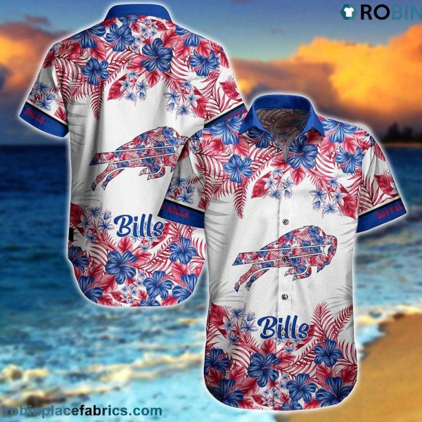 Stylish Buffalo Bills Hawaiian Shirt with Graphic Flower Patterns