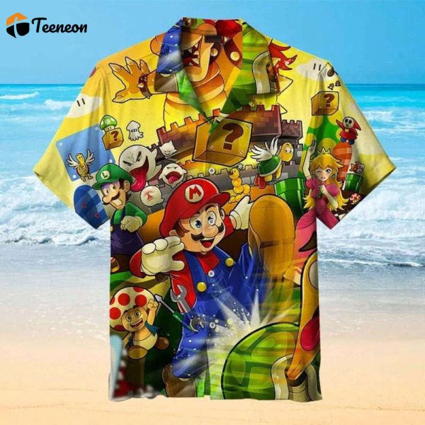 Super Mario Hawaiian Shirt