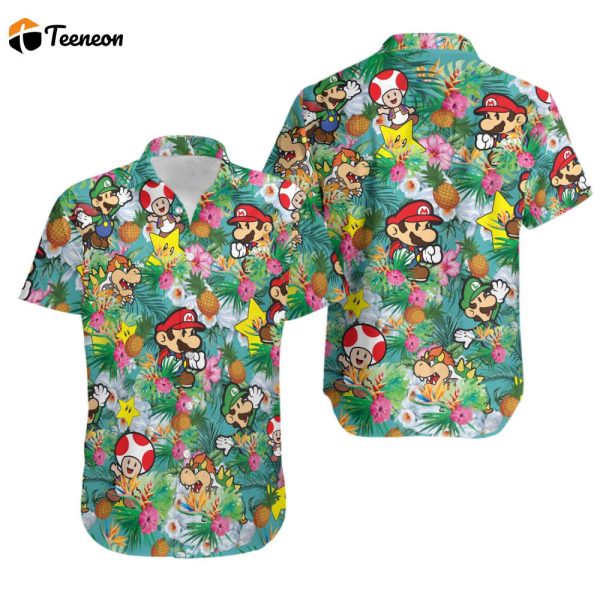 Super Mario Hawaiian Shirt