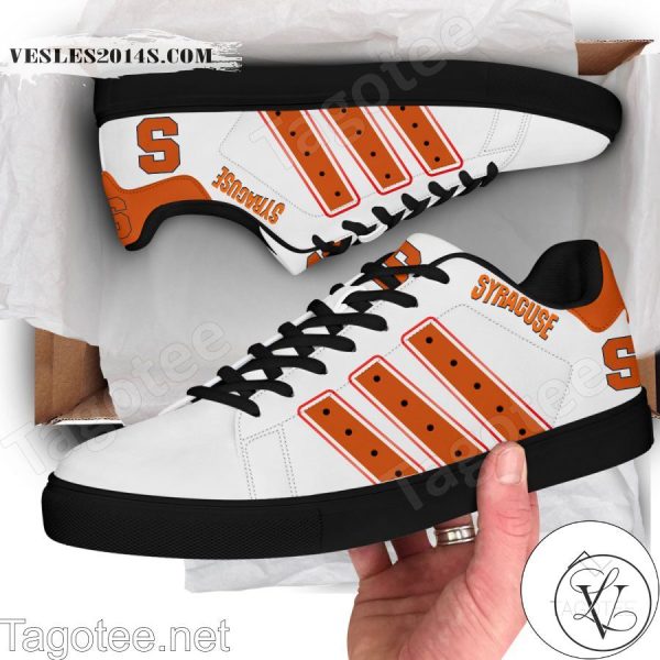 Syracuse Orange Print Stan Smith Shoes Style