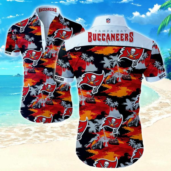 Tampa Bay Buccaneers Beach Island Hawaiian Shirt