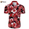 Tampa Bay Buccaneers Hawaiian Shirt Tropical Flower Short Sleeve Slim Fit Body