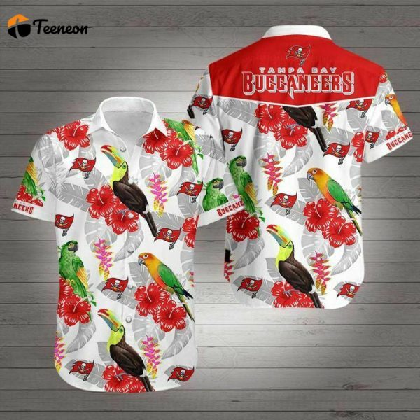 Tampa Bay Buccaneers Parrot And Toucan Hawaiian Shirt