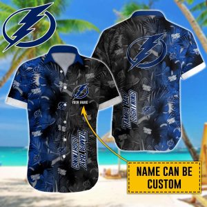 Tampa Bay Lightning Hawaiian Shirt Custom Name