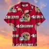 The San Francisco 49ers Red Print Hawaiian Shirt