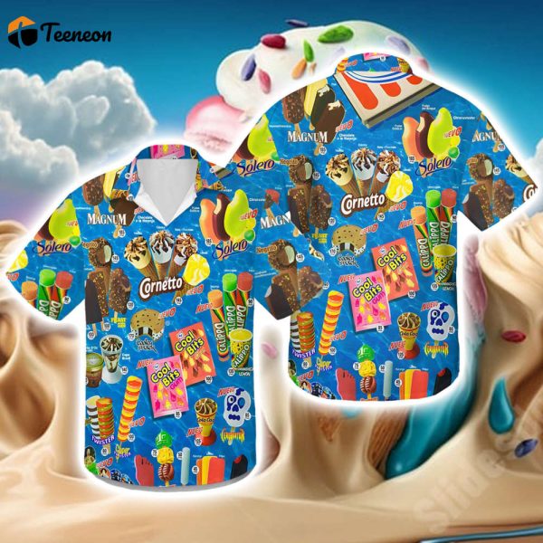 Those Old Ice Creams Unisex Hawaiian Shirt