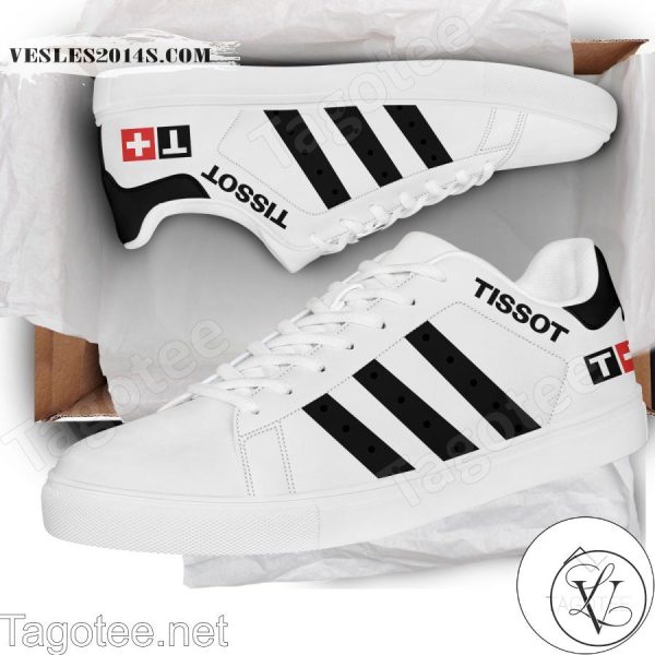 Tissot Logo Print Stan Smith Shoes