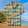 Travel USA State Art Collection Landscape Hawaiian Shirt