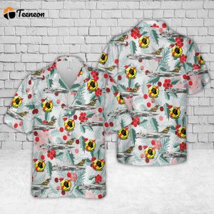 US Navy A-7E Corsair II of VFA-25 “Fist of the Fleet” Christmas Hawaiian Shirt Gift for Dad Father Days