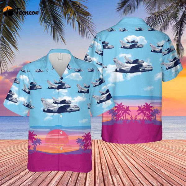 US Navy A7E Corsair II Of  VA-46 Clansmen Hawaiian Shirt Gift for Dad Father Days