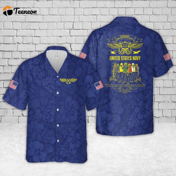 US Navy AB Hawaiian Shirt Gift for Dad Father Days