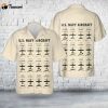 US Navy Aircraft In WWII Hawaiian Shirt Gift for Dad Father Days