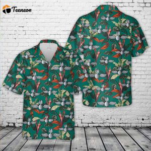 US Navy Aviation Ordnanceman (AO) Hawaiian Shirt Gift for Dad Father Days