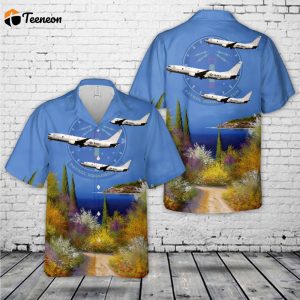 US Navy Boeing P-8A Poseidon 168858 Of VP-10 Red Lancers Hawaiian Shirt Gift for Dad Father Days