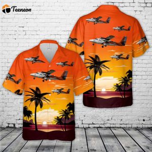 US Navy De Havilland Canada UV-18A Twin Otter Hawaiian Shirt Gift for Dad Father Days