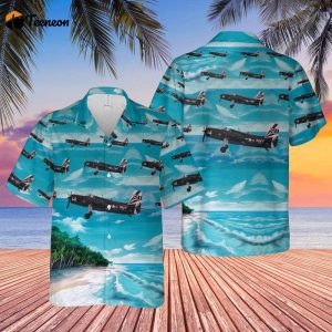 US Navy Grumman AF-2 Guardian Of VS-37 Hawaiian Shirt Gift for Dad Father Days