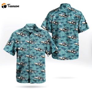 US Navy Grumman E-2C Hawkeye Hawaiian Shirt Gift for Dad Father Days