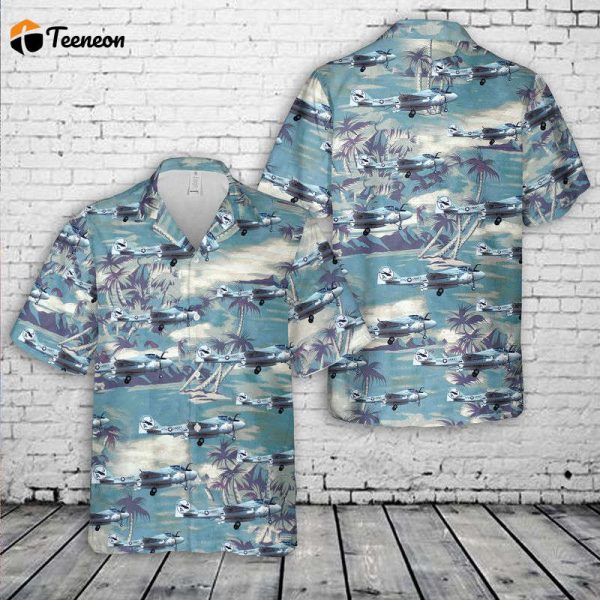 US Navy Grumman KA-6D Intruder Air Refueler. BuNo149951 of VA-35 Black Panther Squadron Hawaiian Shirt Gift for Dad Father Days