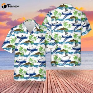 US Navy Grumman TBM-3R Avenger Of VR-21 Hawaiian Shirt Gift for Dad Father Days