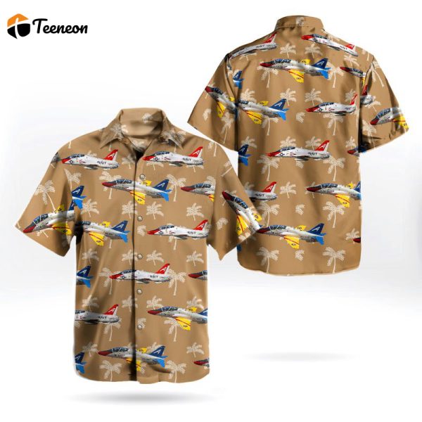 US Navy Historical Aircraft McDonnell Douglas T-45 Goshawk Hawaiian Shirt Gift for Dad Father Days