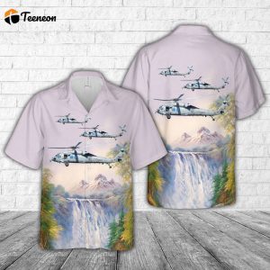 US Navy Knight Hawk helicopter Hawaiian Shirt Gift for Dad Father Days