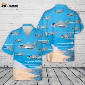 US Navy LTV A-7E Corsair II Of VA-83 “Rampagers” Hawaiian Shirt Gift for Dad Father Days