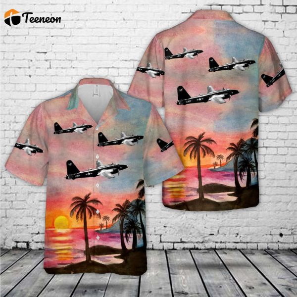 US Navy Lockheed P2V-2 Neptune of patrol squadron VP-18 Flying Phantoms Hawaiian Shirt Gift for Dad Father Days