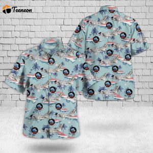 US Navy Lockheed S-3 Viking Of VS-37 Hawaiian Shirt Gift for Dad Father Days