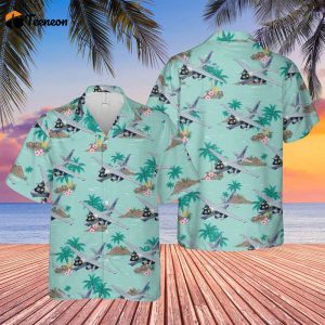 US Navy Lockheed S-3B Viking “Navy One” Of VS-35 “Blue Wolves” Hawaiian Shirt Gift for Dad Father Days