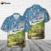 US Navy McDonnell Douglas F A-18A+ Hornet Hawaiian Shirt Gift for Dad Father Days