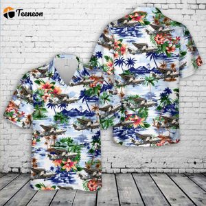 US Navy Northrop Grumman E-2C Hawkeye Hawaiian Shirt Gift for Dad Father Days