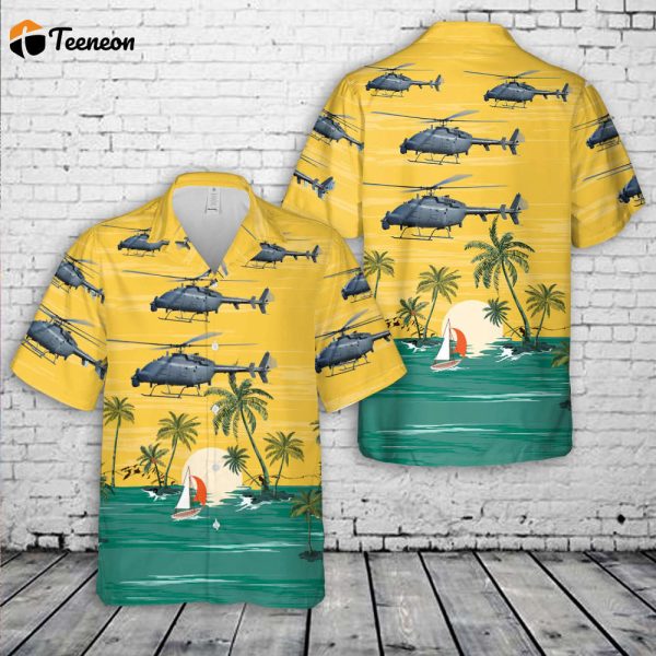 US Navy Northrop Grumman MQ-8C Fire Scout Hawaiian Shirt Gift for Dad Father Days