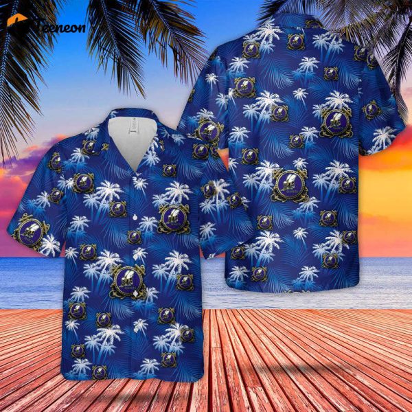 US Navy Seabee with Anchor Hawaiian Shirt Gift for Dad Father Days