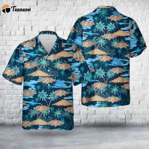 US Navy Security Forces Senior Badge Hawaiian Shirt Gift for Dad Father Days