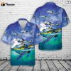 US Navy Sikorsky SH-60F Ocean Hawk (S-70B-4) Hawaiian Shirt Gift for Dad Father Days