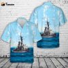 US Navy USS Barney (DDG-6) Hawaiian Shirt Gift for Dad Father Days