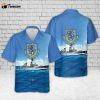 US Navy USS Charles F. Adams (DD-952/DDG-2) Hawaiian Shirt Gift for Dad Father Days