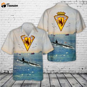 US Navy USS Cheyenne (SSN-773) Attack Submarine Hawaiian Shirt Gift for Dad Father Days